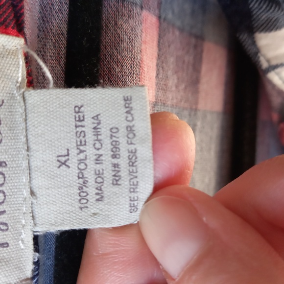 Passport Navy and red plaid shirt - Picture 3 of 4